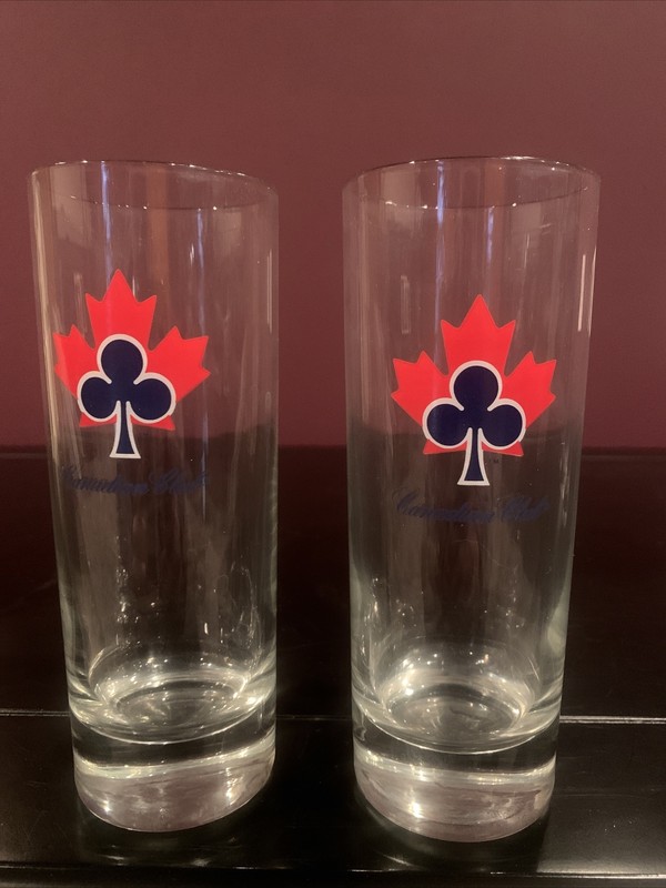 Canadian Club Cocktail Glass Set of 2