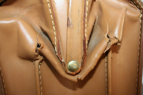 Maletín de cuero de colección estuche accesorio bolso de médico - Imagen 3 de 12