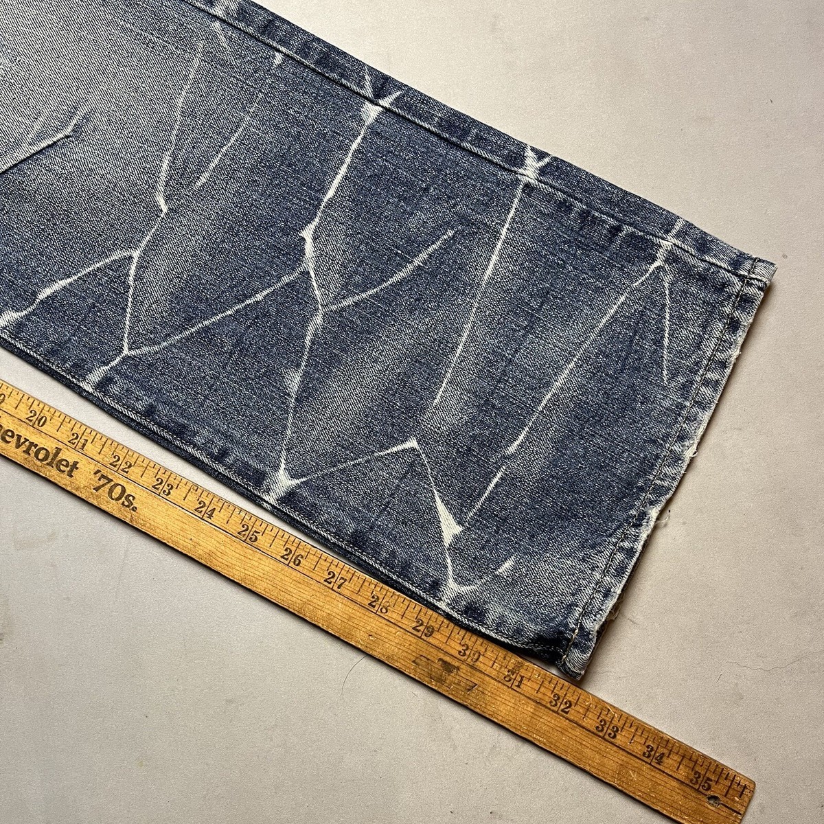 PRPS ダークブルー デニム 32インチ PRPS Japan Denim Blue Jeans Whiskers Hige Barracuda 32x32 | eBay