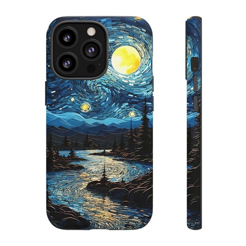 Funda de teléfono resistente - Diseño de noche estrellada, funda de teléfono genial, regalo único, naturaleza - Imagen 98 de 229