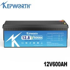 12V 600AH LiFePO4 Lithium Battery 200A BMS 15000+cycles RV Solar Panel Off-grid