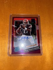 Dorian Thompson-Robinson 2023 Clearly Donruss Rated Rookie Auto Purple 163/175