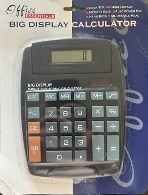Jumbo-Format Taschenrechner mit Pop-Up-Display große Taste Mathe Schule Hausaufgaben
