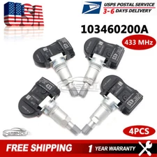 4x 103460200A 433MHz TPMS Tire Pressure Sensor For Tesla Model 3 Model X Model S