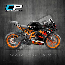 Kit Grafiche arancione cromato per KTM RC125 200 390 2016 2017 2018 2019 2020 