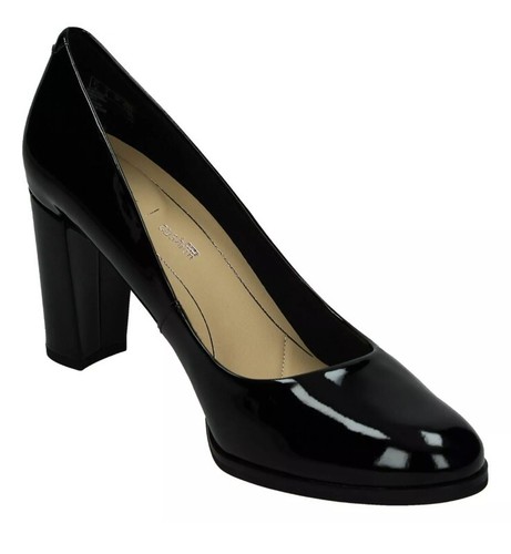 CLARKS KAYLIN CARA Ladies Black Patent Leather Shoes Uk Size 3 D EUR 35.5.