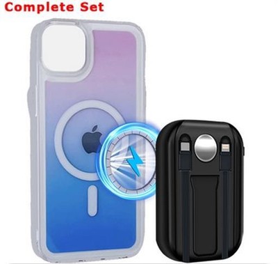 Heavy-Duty Space Gradient Magnetic Case power bank for Apple IPhone 13 Pro Max
