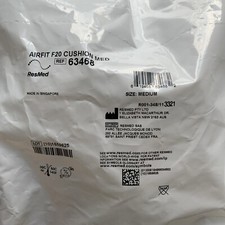 Resmed 63468 AirFit F20 Medium Cushion SEALED NEW Replacement