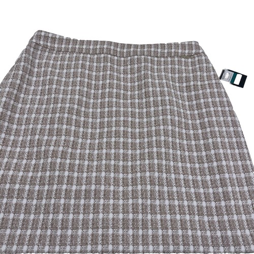 Nine West Women’s Barley Field/White Tweed Tan&Cream Skirt~Size Large~NWT!!! - Picture 3 of 14