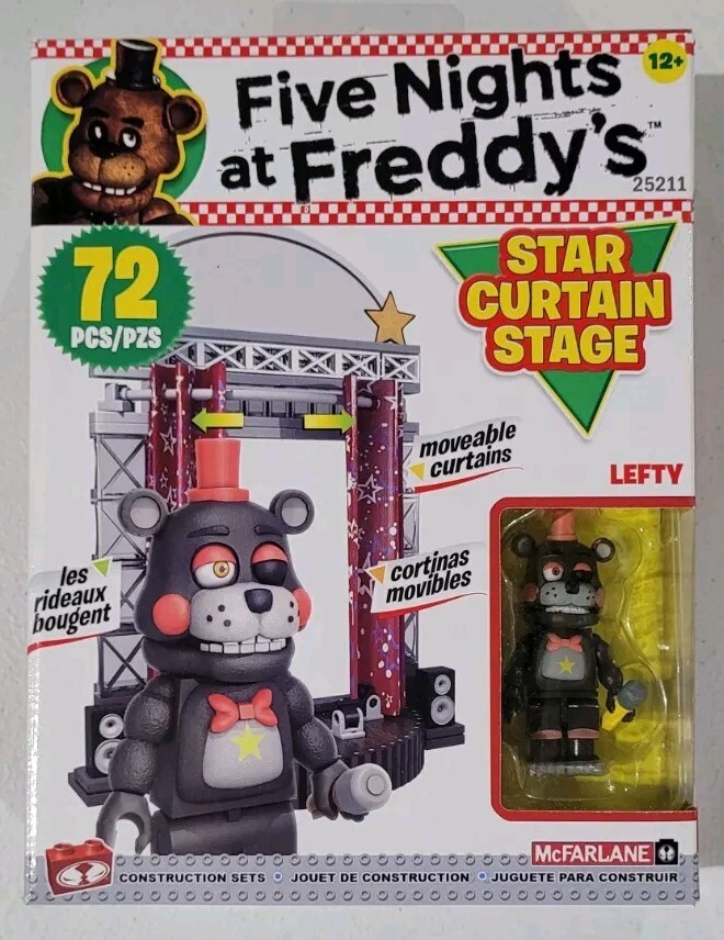 【☆シトラス★】【ブラックフライデー】クロード・カザル（2本セット） McFarlane Toys Five Nights at Freddy's Star Curtain Stage - FREE