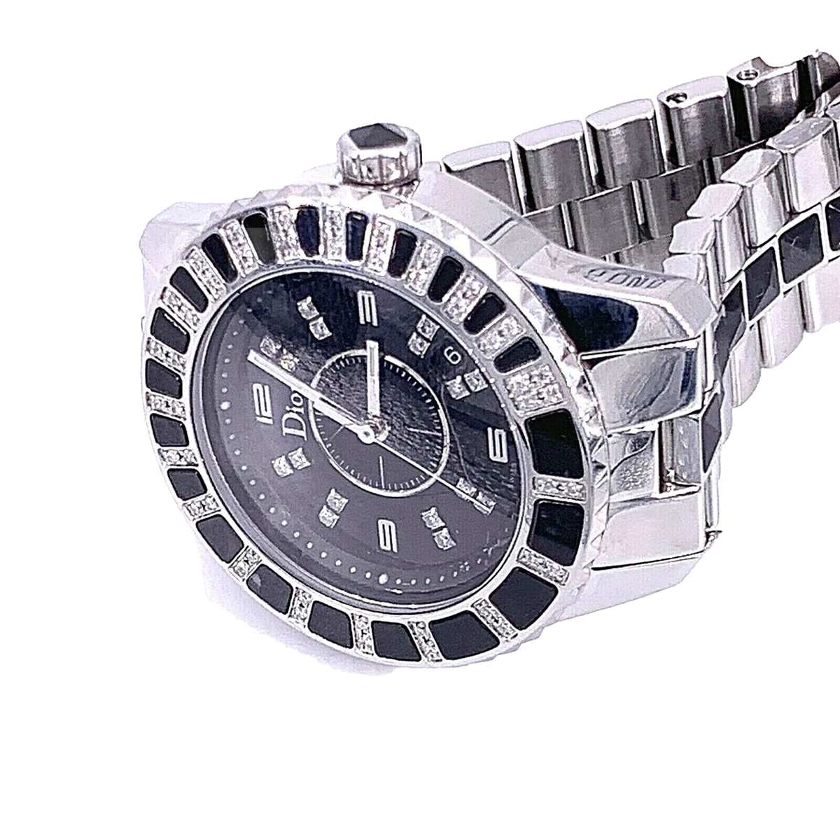 Dior Christal Watch Stainless Steel and Black Sapphire | eBay
