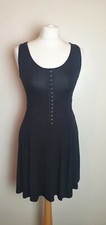 ATMOSPHERE Ladies UK10 Black Lace Sleeveless Skater Dress
