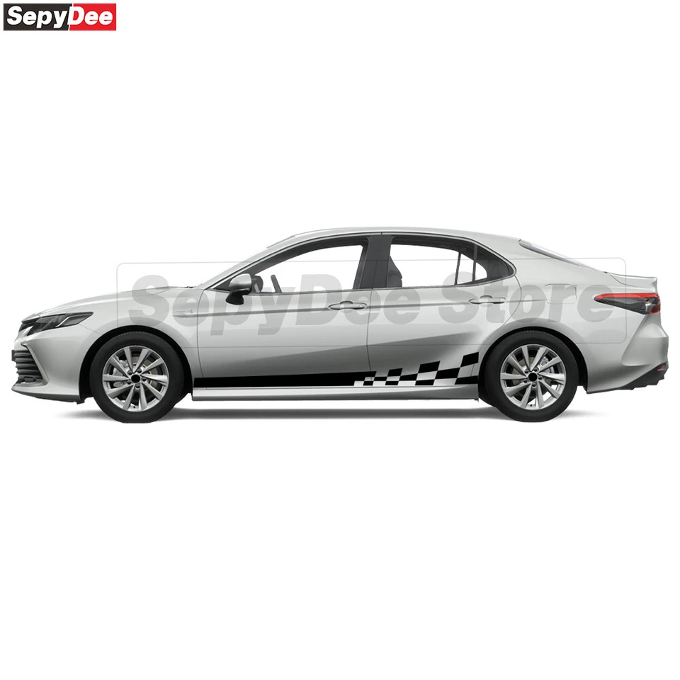 Наклейка стикер боковая полоса графическая на кузов автомобиля для Toyota Camry - Изображение 4 из 4