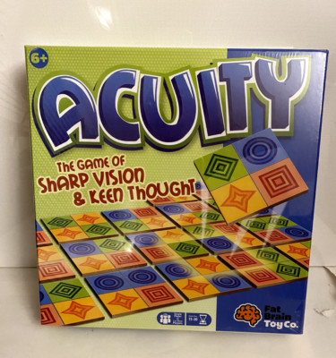 NEW Acuity Fat Brain Toy Co Game of Sharp Vision & Keen Thought Tile Memory Game