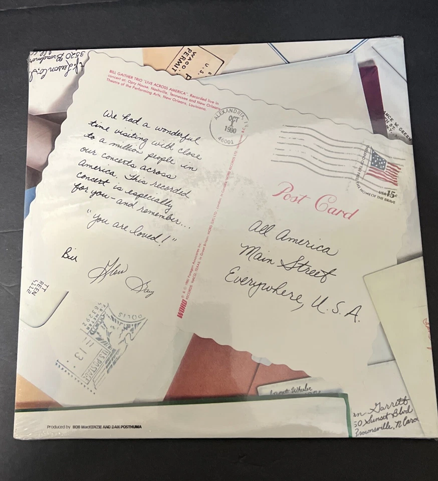 BILL GAITHER TRIO Live Across America Double Album Brand New Sealed Hype Sticker - Image 2 of 4