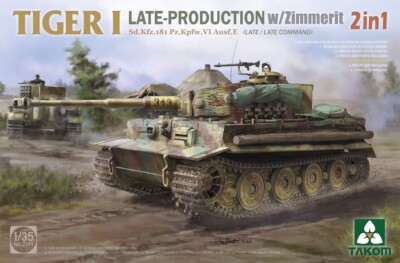 TAKOM 2199 1/35 Sd.Kfz.181 Pz.Kpfw.VI Ausf.E Tiger I Late-Production w/Zimmerit
