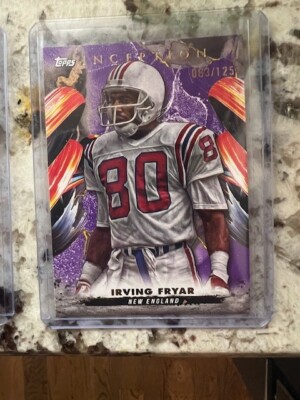 2024 TOPPS NFL INCEPTION PURPLE PARRALLEL CARD /125 PATRIOTS IRVING FRYAR #98