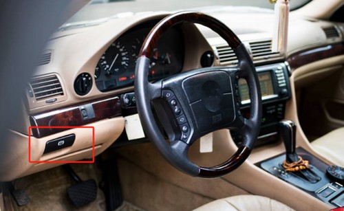 Juego de manijas de liberación de freno de estacionamiento interior para BMW Serie 7 E38 1993-2001 - Imagen 5 de 5