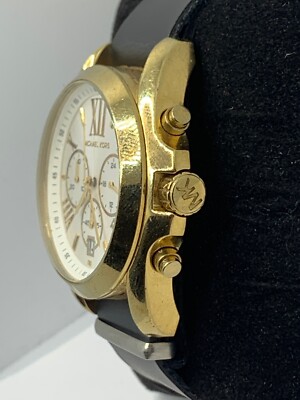 Michael Kors MK5743 Chronograph Bradshaw White And Gold Bracelet