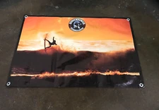 Surfing Volcom Pipe Pro Oahu poster banner surfer in waves in board