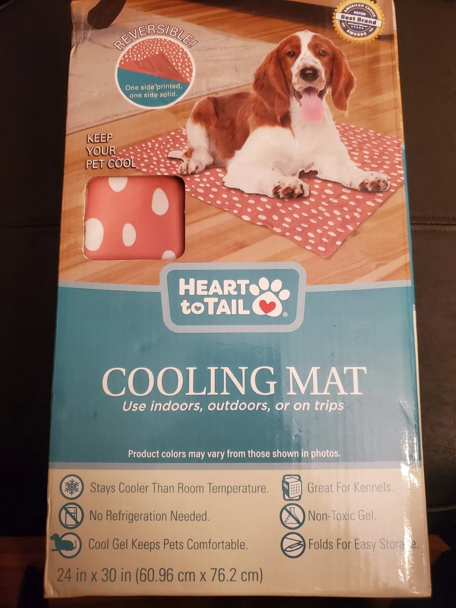 Heart to Tail Cooling Mat for All Pets Indoor/Outdoor or Trips in the Car!  ~NEW~