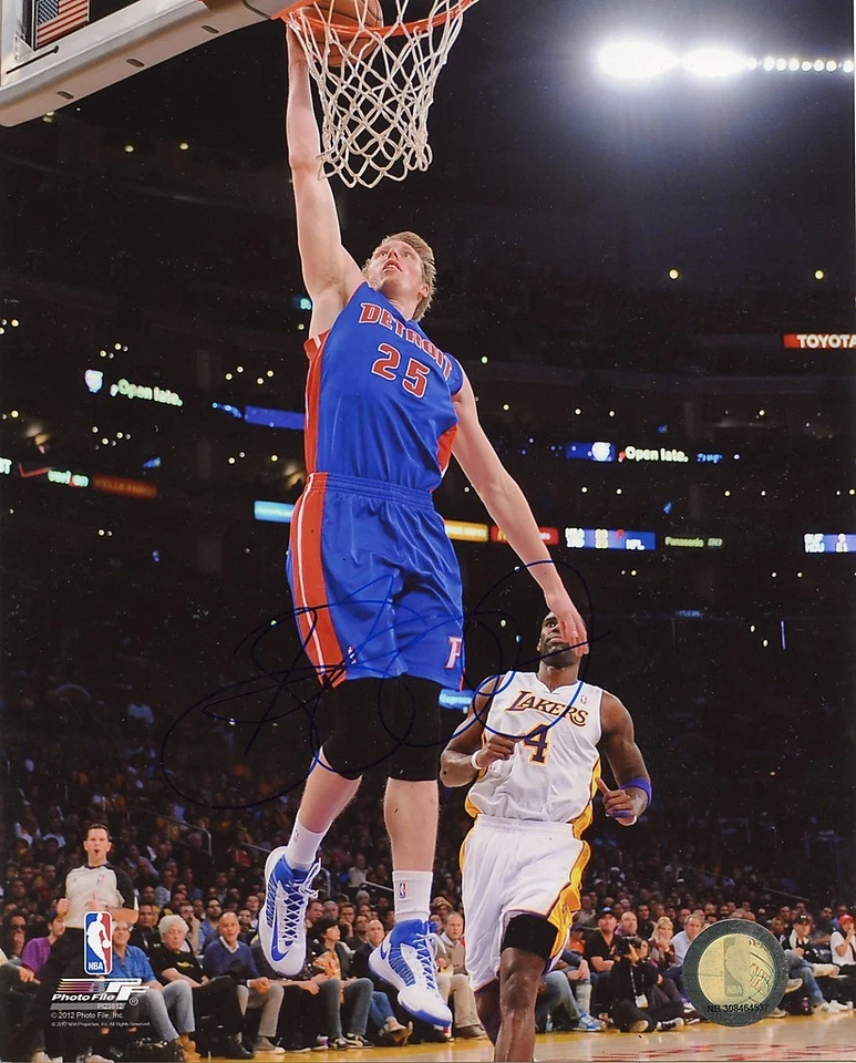 GREG MONROE DETROIT PISTONS SIGNED PHOTO w/ COA - Image 1 of 1