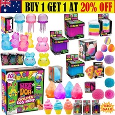 NeeDoh Jellyfish Bunny Jelly Squish Stress Toy Fidget Sensory Squeeze Squishy AU