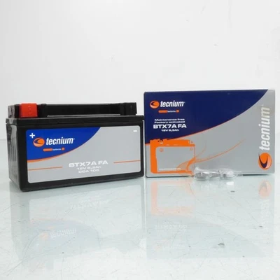 Batterie SLA Tecnium pour Moto Hyosung 125 Xrx 2000 à 2005 YTX7A / 12V 6.3Ah - Photo 1/2
