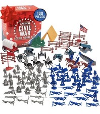 American Civil War Action Figure Toy Soldier Set -100 Pieces NEW