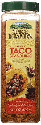 Spice Islands Premium Taco Seasoning with Chipotle Cocoa Powder and Corn Meal...