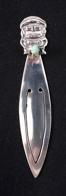 Vintage .900 Silver Central or South American Tribal Bookmark