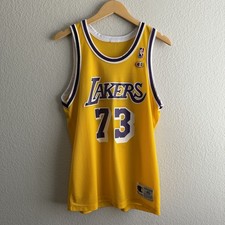 Vintage 90s 1990s Champion Dennis Rodman Los Angeles Lakers NBA jersey