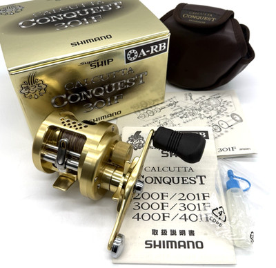 Shimano 04 CALCUTTA CONQUEST 301F Left Bait Casting Reel In Box ''Excellent+++++''