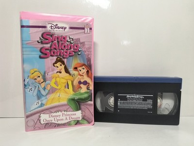 Disney Princess Sing Along Songs - Vol. 1: Once Upon a Dream (VHS, 2004), HTF