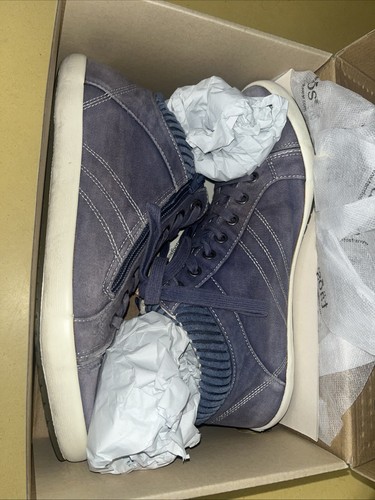 TAOS STARTUP INDIGO DISTRESSED CANVAS HIGH TOP LACED SHOES US Wn’s SZ 11 - Picture 11 of 12