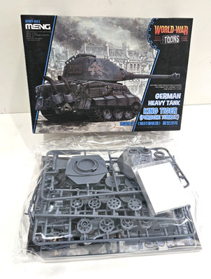 MENG WORLD WAR TOONS KING TIGER PORSCHE TURRET #WWT-003 NEW PLASTIC MODEL TANK