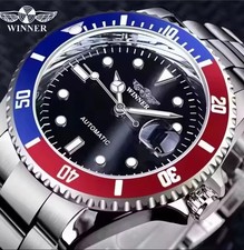 Winner Luxus Automatik Herren Uhr Edelstahl Wasserdicht Top Style Datum Neu