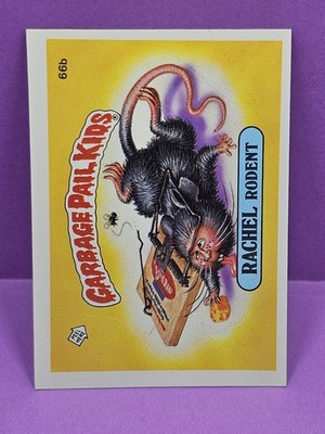 1985 Topps Garbage Pail Kids 2nd Series Rachel Rodent 66b Gloss Live Mike