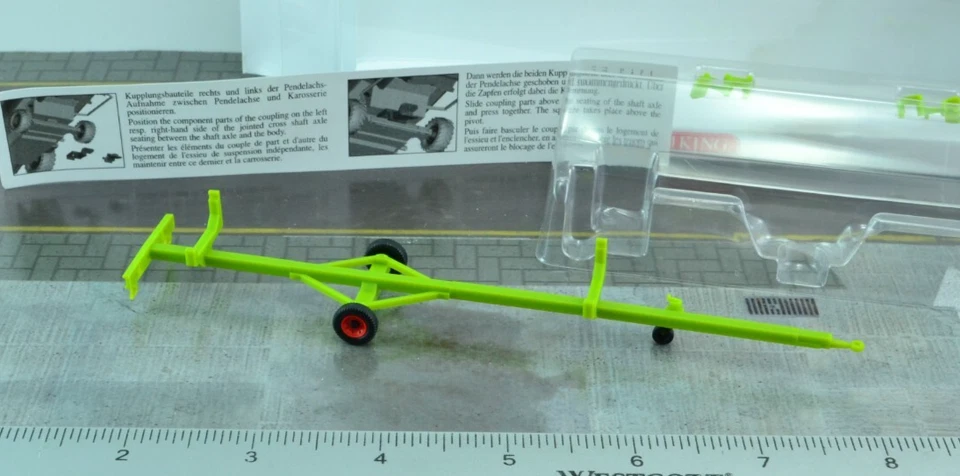 Wiking Agricultural Combine Harvester Cutter Bar Trailer HO - 1:87 Scale - Image 2 of 3