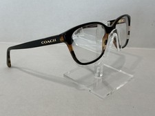 COACH FRAME ONLY EYEGLASSES HC6103 5443 Black Tort GLTR varsity Stripe 54-16 140