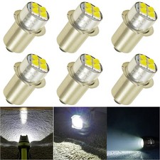 6X 18V VOLT P13.5S White LED Flashlight Bulb For DEWALT DW9083 DW908 DW919 DC509