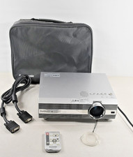 Panasonic TH-AE100 LCD Home Theater Projector w/ Remote, VGA Cables  Case  Test