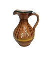 Vintage Hand Painted Ceramic Pottery Pitcher Made In Italy Marked — photo 1
