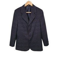 FUBU Blazer Stripe & Geometric Pattern 4 Button Women's Size 14 Regular