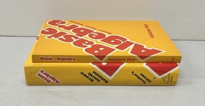 1977 Basic Algebra Teacher's Edition HC + Solution Key SC Smith Dolciani Brown