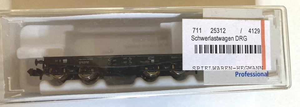 Roco N 25312 Schwerlastwagen, 4-achsig, Ep. II DRG, neuwertig in OVP