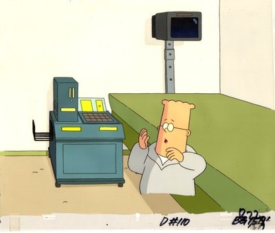 DILBERT  ''Key'' Scene 110-15: Little Dil's Doctor ''I'm afraid he has...the KNACK''