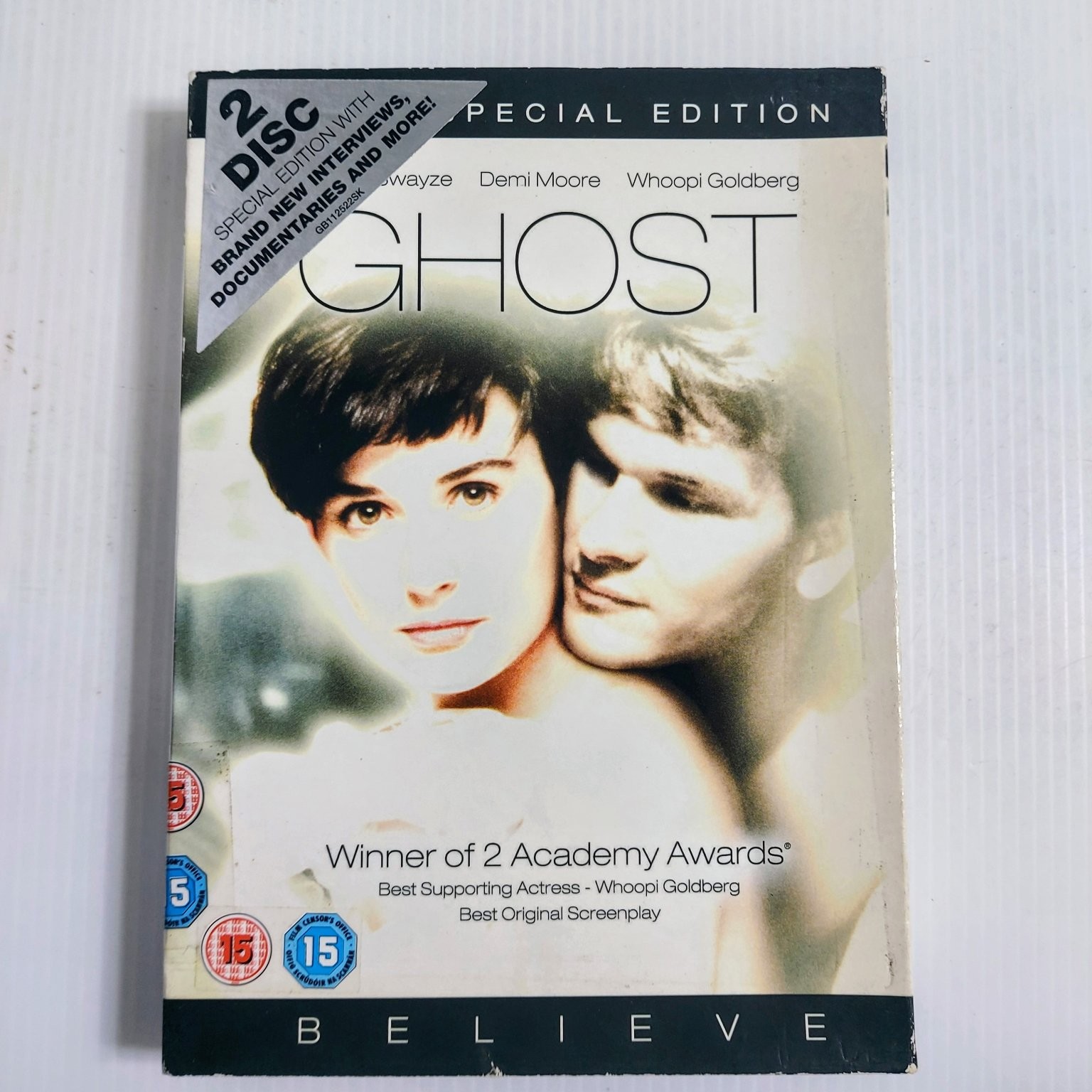 Ghost DVD 1990 Special Edition Patrick Swayze Demi Moore Whoopi Goldberg 2 Disc