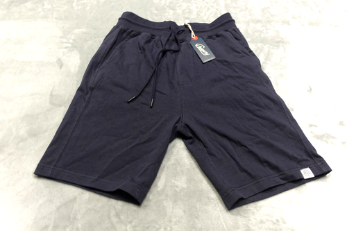 Grayers pantaloncino uomo blu scuro piccolo 100% cotone jersey rialzato cordoncino 8" - Foto 1 di 8