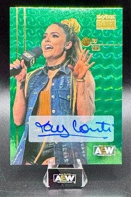 2022 Skybox Metal Universe AEW Premium Star Emerald Autograph /10 Tay Melo Conti